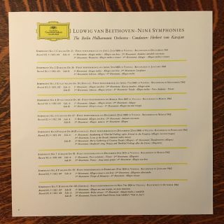 Herbert Von Karajan 1962 Beethoven 9 Symphonien 8 LP Box Set SKL - 101/8 GERMAN 8