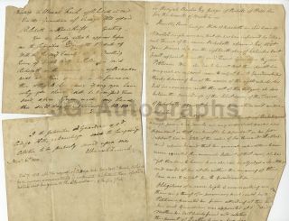 Early 1800s Court Document - Early Americana - From The Papers Of Samuel Baylies