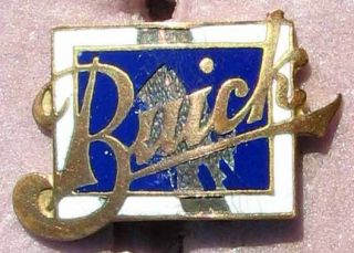 Very Rare Very Early Buick Cloisonne Advertising Pin L@@k E715