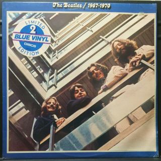 The Beatles 1967 - 1970 Usa 1978 Blue Vinyl Lmt.  Ed.  Capitol 2lp Gatefold