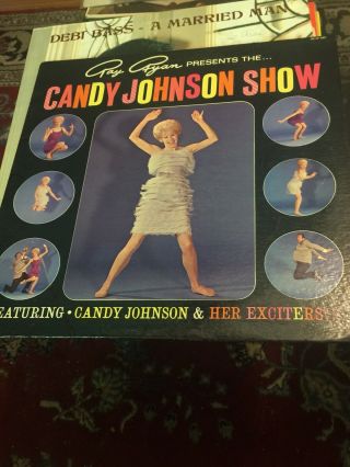 Candy Johnson Signed Album Cover With Record