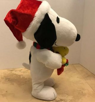 Peanuts Christmas Snoopy & Woodstock Side Stepper Animated Dancing Plush Doll 3