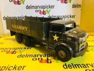 Vintage 1950’s Marx Lumar Us Army Troop Transport Truck Pressed Steel B0658 Cons