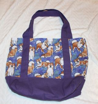 Shiba Inu Tote Bag.  And Heavy Duty For Your Personal Items.