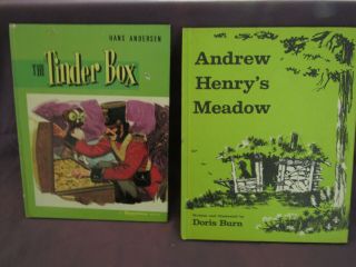 The Tinder Box Storytime Book & Andrew Henry`s Meadow By Doris Burn 1965