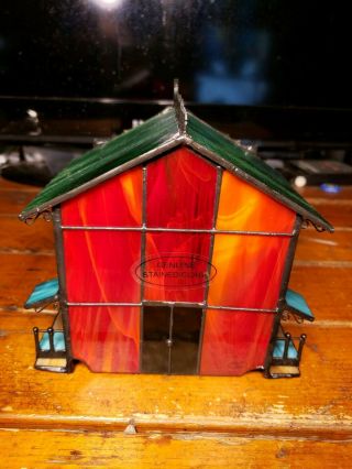 Coca Cola Theater Franklin Lighted Stained Glass House Movie House 1999 8