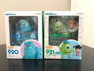 Good Smile Disney Pixar Monsters Inc Sully Mike Boo Nendoroid 920 - Dx 921 - Dx