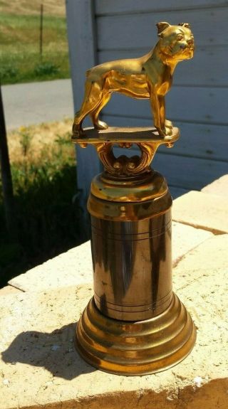 Vintage Boxer Or Bull Dog Trophy Granat Bros.  San Francisco Art Deco Era
