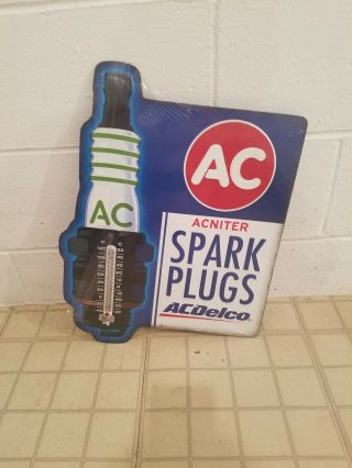 Ac Spark Plugs Garage Auto Shop Parts Sign Decor