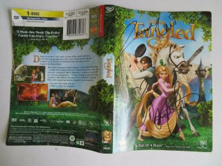 Signed Autographed DVD Disney ' s Tangled - Mandy Moore & Zachary Levi 2
