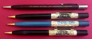 Sheaffer Columbus Mutual Life Insurance Co Vintage Mechanical Pencils Marble