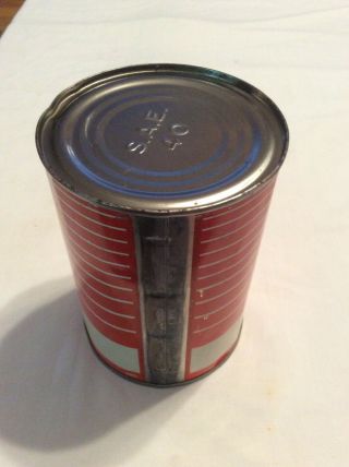 Very Rare Vintage Antique PHILLIPS 66 MOTOR OIL Full Can Automotive Advertising 3