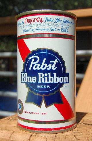 Minty Pabst Blue Ribbon Flat Top Beer Can From Newark,  Nj Stunner