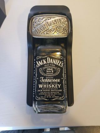 Jack Daniels Bottle and Belt Buckle Gift Set (empty bottle) 3