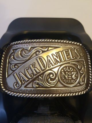 Jack Daniels Bottle and Belt Buckle Gift Set (empty bottle) 4