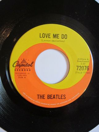 Beatles - Love Me Do - Ultra Rare Capitol Canada 1st Stampers 45 - Ringo On Drums