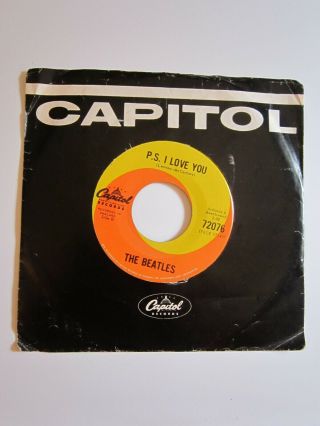 BEATLES - LOVE ME DO - ULTRA RARE CAPITOL CANADA 1ST STAMPERS 45 - RINGO ON DRUMS 4