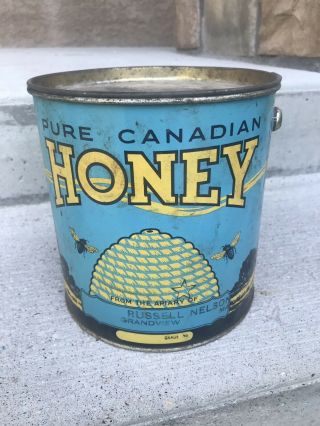 Vintage Honey Tin