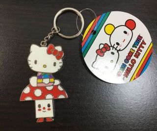 Wish Come True X Hello Kitty Keychain Metal Rainbow Sanrio Mushroom Japanese Xxl