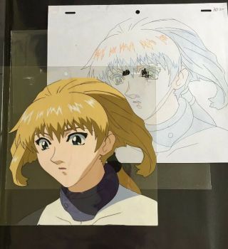 Blue Gender Marlene Anime Production Cel Hand Painted A1 B1 Very Rare