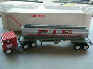 1979 Winross Pacific Intermountain Express P.  I.  E.  Die Cast Tanker Semi Truck