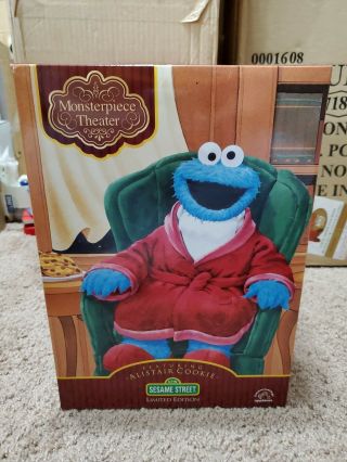 Masterpiece Theater Alistair Cookie Monster Plush Limited Edition Nib 1600/5000