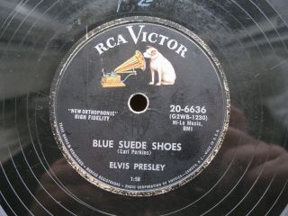 Elvis Presley 78 Rpm Blue Suede Shoes / Tutti Frutti Us Rca Victor 20 - 6636