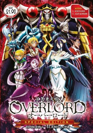 Dvd Anime Overlord Special Edition Complete Series (1 - 13,  Ova) English Dub Audio