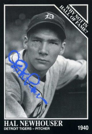 Hal Newhouser Certified 1992 Signed Sporting News/ Conlon Baseball Card W