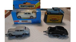 Matchbox Rolls Royce Silver Clouds And Wiking Rolls Royce 1951 - Model Cars