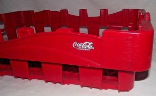 Coke Coca Carrier Cola Red Plastic Tray Handle Stackable Home Decor Garden Crate 3