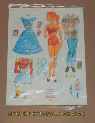 Coca Cola Paper Doll Seasons Greetings Xmas 1950 