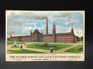 The Dueber Watch Case Manfacturing Co Advertising Trade Card,  Canton,  Oh