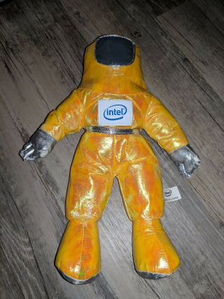 1997 Intel Spaceman 13  Yellow Astronaut Plush Tall Doll Pentium Ii 2 Vtg