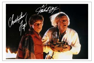 Michael J Fox & Christopher Lloyd Back To The Future Signed Photo Print