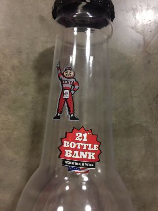 LARGE THE OHIO STATE NCAA COLA BOTTLE PIGGY BANK COIN STORAGE KIDS MONEY SAFE 2