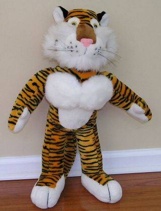Vintage Exxon Mobil 2 Foot Tiger Standing Plush Stuffed Advertising Collectible