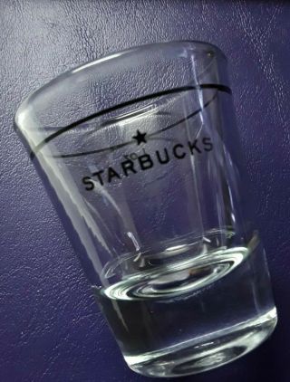 Starbucks Espresso Shot Glass - Clear Glass 1 Oz Marked Bogo