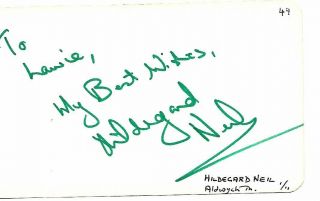 Hildegard Neil - Doctors Etc & Cyril Ritchard (d1977) Peter Pan (capt Hook)