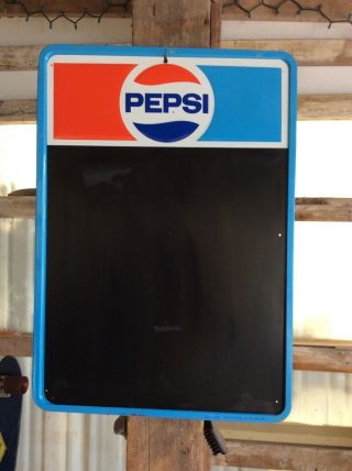 Vintage Pepsi Metal Chalkboard
