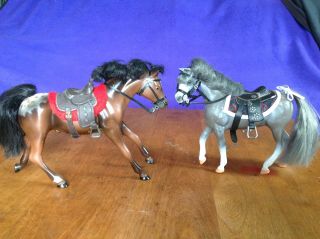 Grand Champions Western Horses - Appaloosa,  Gray,  Vintage Toy Horses