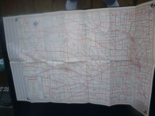 1955 Nebraska road map Time Tells oil gas Johnson Oil refining Company 3
