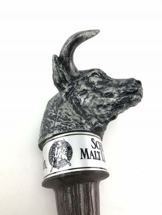 Vintage NOS Schlitz Malt Liquor Bull Head Beer Tap Handle - 3777 5