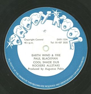 " Earth Wind & Fire.  " Paul Blackman.  Daddy Kool 12in 1979.