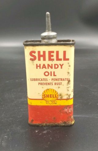 Shell Handy Oil Can Lead Top Oiler