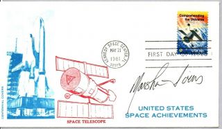 Space Shuttle Astronaut Marsha Ivans Signed Comprehending The Universe Stamp Fdc