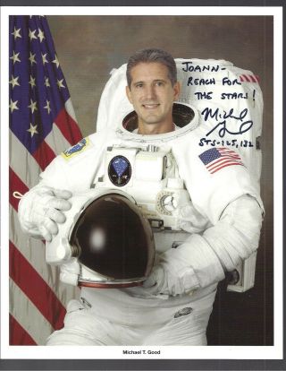 Autograph,  Hand Signed Astronaut Michael Good Wss Official Nasa Photo
