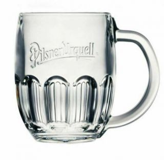 Pilsner Urquell - Pint Glass Cup Dimpled Tankard - Holds 24 Oz