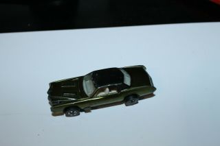 Vintage 1968 Hot Wheels Redline Custom Eldorado Dark Olive Green Mattel