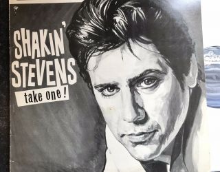 Shakin’ Stevens Take One LP VERY RARE BLACK EYES SLEEVE Rockabilly NL ‘79 3